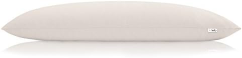 Hullo Buckwheat Pillow – King Size (20×36), Organic Adjustable Cooling Pillow for Side & Back Sleepers, Firm Neck Support – Breathable Cotton Cover – Made in USA